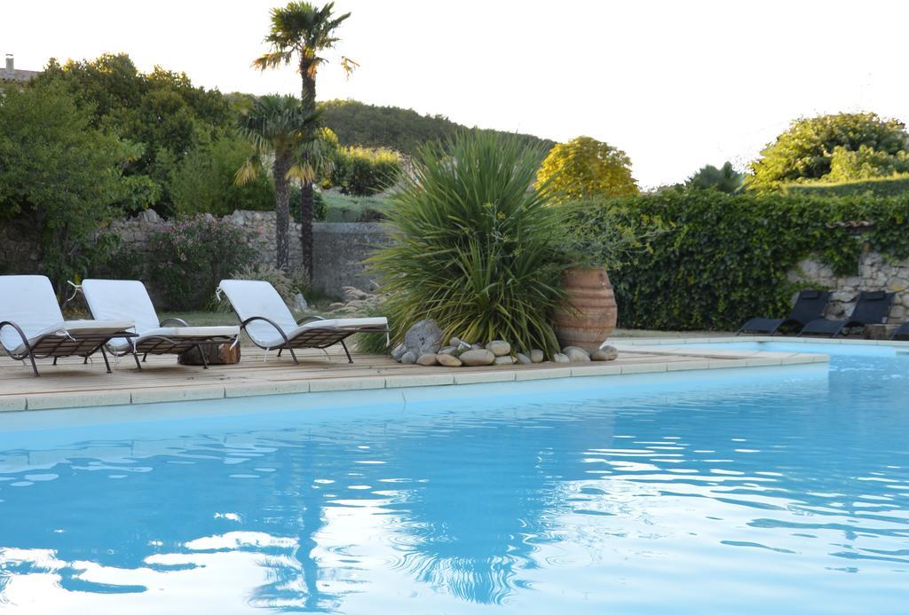 Domaine De La Manse Hotel Villeneuve de Berg Bagian luar foto